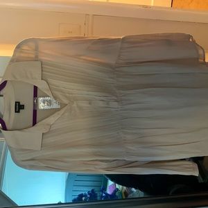 NWT Torrid size one pin tucked gauze blouse